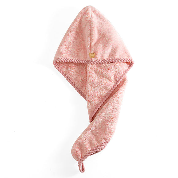 Microfiber coral velvet dry hair cap