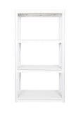 Plano 30"W x 14"D x 55.5"H 4-Shelf Solid Shelving Unit, White