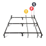 Mainstays 7" Adjustable Bed Frame, Black Steel