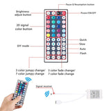 TSV 16.4 Feet 300 LED RGB Muliticolor Changing RGB LED TV Backlight Strip Light Kit with 44 Key IR Remote Control