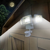 Westinghouse 2000 Lumen Triple Head Solar Security Light, Wireless Motion Activated Kit (White Finish)