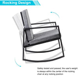 UBesGoo Outdoor 3-PCS Resin Wicker Rattan Chairs and Table Garden Patio Furniture Set