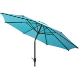 Mainstays 9' Outdoor Market Umbrella- Turquoise