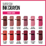 Maybelline SuperStay Ink Crayon Lipstick, Matte Longwear Lipstick, Treat Yourself.