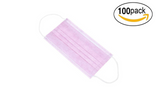 Pack of 100 Face Mask  Antiviral Disposable Ear Loop  Flu Protection Mouth Mask Safe Protection Pink Stay safe Same day Shipping