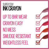 Maybelline SuperStay Ink Crayon Lipstick, Matte Longwear Lipstick, Treat Yourself.