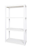 Plano 30"W x 14"D x 55.5"H 4-Shelf Solid Shelving Unit, White