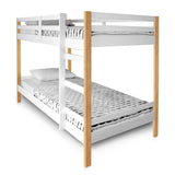 Letto Twin over Twin Bunk Bed, Multiple Colors