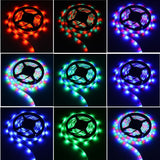 TSV 16.4 Feet 300 LED RGB Muliticolor Changing RGB LED TV Backlight Strip Light Kit with 44 Key IR Remote Control