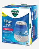 Vicks Filter-Free Cool Mist Humidifier, V4600, White