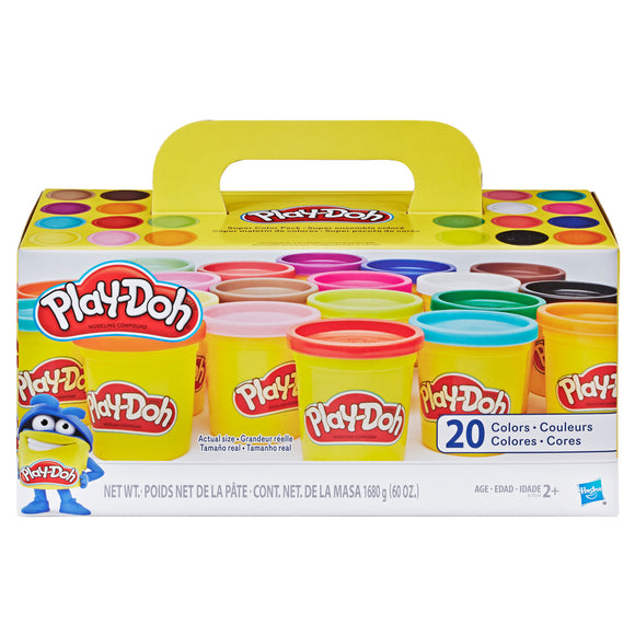 Play-Doh Super Color 20-Pack with 20 Colors, 60oz