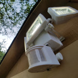 Westinghouse 2000 Lumen Triple Head Solar Security Light, Wireless Motion Activated Kit (White Finish)