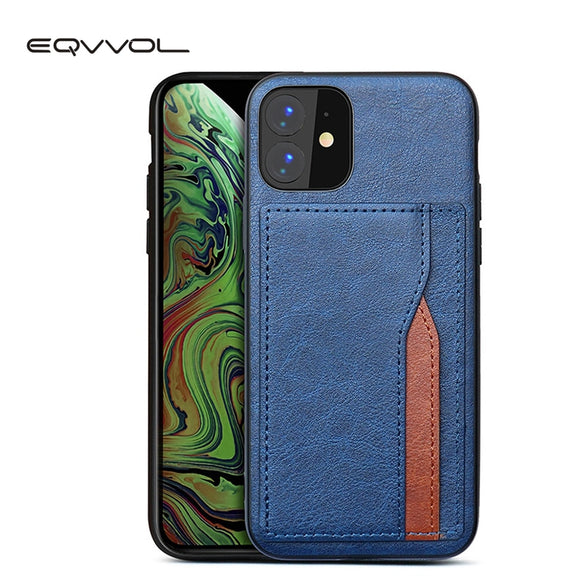 Eqvvol Retro PU Leather Case For iPhone 11 Pro MAX 2019 Multi Card Wallet Case For iPhone X XS MAX XR 11 Shockproof Cover Coque