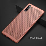 Eqvvol Ultra Slim PC Case For Galaxy Samsung S10 S9 S8 Plus Note 8 9 10 Pro A50 A70 M20 Hollow Heat Dissipation Back Cover Cases