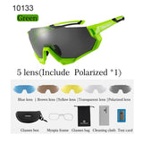 RockBros Polarized Cycling Sun Glasses Outdoor Sports Bicycle Glasses Men Women Bike Sunglasses 29g Goggles Eyewear 5/3 Lens