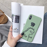 Casing Oppo A3S A5 A57 A39 A83 F1plus RealMec1 Design Dinosaur Soft Phone Cover