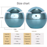USB Aroma Essential Oil Diffuser Ultrasonic Air Home Humidifier Mini Mist Maker Aroma Diffuser 130ML 7 Color LED Light Office