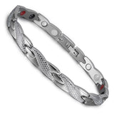 Vinterly Energy Magnetic Bracelet Men Gold-color Chain Health Bracelet Male Germanium Stainless Steel Magnetic Bracelets for Men