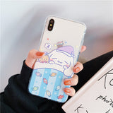Cartoon sanrio Cinnamoroll case for X Xs Max XR cover TPU shockproof back cover for iphone 11 11pro 6 6s 7 8plus Phone Case