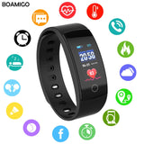 smart watches BOAMIGO brand bracelet wristband bluetooth heart rate Sleep Monitoring for IOS Android phone sport fitness watch