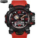SANDA New S Shock Men Sports Watches Big Dial Sport Watches For Men Luxury Brand LED Digital Military Waterproof Wrist Watches