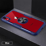 Phone Case For iPhone 11 Pro XS Max Case Clear Magnetic Car Holder Cover For iphone 7 6 S 6S 8 Plus X XR Case 7Plus Coque Fundas