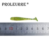 Proleurre 10pcs/lot 50mm 0.7g Soft Rubber Bait Fishing Lure Jig Wobbler Soft Worm Carp Fishing Bait Artificial Silicone Swimbait