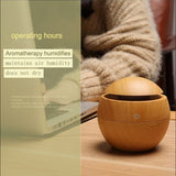 USB Aroma Essential Oil Diffuser Ultrasonic Air Home Humidifier Mini Mist Maker Aroma Diffuser 130ML 7 Color LED Light Office