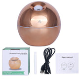 USB Aroma Essential Oil Diffuser Ultrasonic Air Home Humidifier Mini Mist Maker Aroma Diffuser 130ML 7 Color LED Light Office