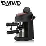 DMWD MINI Espresso Coffee Maker 5Bar Italian Pump Pressure Steam Milk Frother Foam Bubble Machine Automatic Fancy Cappuccino Pot