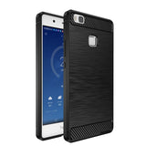 TOMKAS Huawei P9 Lite Case Luxury Anti-knock Silicone Phone Back Cover For Huawei P9 Lite 2016 Cases Carbon Fiber Texture Coque