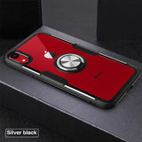 Phone Case For iPhone 11 Pro XS Max Case Clear Magnetic Car Holder Cover For iphone 7 6 S 6S 8 Plus X XR Case 7Plus Coque Fundas