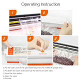 TINTON LIFE 220V/110V Household Food Vacuum Sealer Packaging Machine Film Sealer Vacuum Packer Including 15Pcs Bags Free