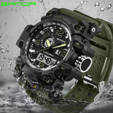 SANDA New S Shock Men Sports Watches Big Dial Sport Watches For Men Luxury Brand LED Digital Military Waterproof Wrist Watches