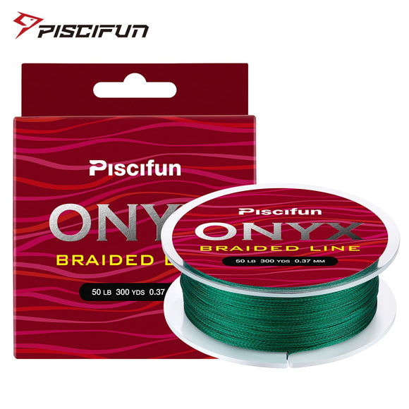 Piscifun ONYX 274M fishing Line 6-150LB Super Strong PE Braided Fishing Line 4 Strands 8 Strands Multifilament Fishing Line