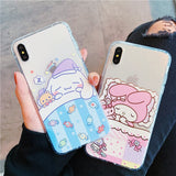 Cartoon sanrio Cinnamoroll case for X Xs Max XR cover TPU shockproof back cover for iphone 11 11pro 6 6s 7 8plus Phone Case