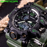 SANDA New S Shock Men Sports Watches Big Dial Sport Watches For Men Luxury Brand LED Digital Military Waterproof Wrist Watches
