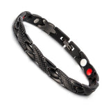 Vinterly Energy Magnetic Bracelet Men Gold-color Chain Health Bracelet Male Germanium Stainless Steel Magnetic Bracelets for Men