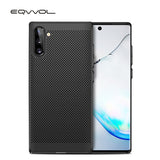 Eqvvol Ultra Slim PC Case For Galaxy Samsung S10 S9 S8 Plus Note 8 9 10 Pro A50 A70 M20 Hollow Heat Dissipation Back Cover Cases