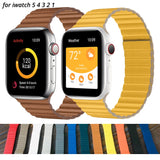 Leather loop strap For apple watch band 44mm 40mm Replacement iWatch series 5 4 3 2 1 watchbands bracelet 42mm 38mm Wristbands