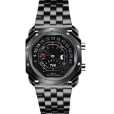 TVG Mens New Square Watch Compass Hiking Mountaineering Watch Full Steel Waterproof LED Watch Men Watch Naviforce Sport Watches