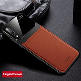 Leather Case For Samsung Galaxy A50 70 A7 Cases Luxury Mirror Glass Shockproof Cover For Samsung Galaxy Note 8 9 10 S8 9 10 Case