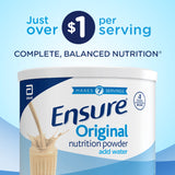 Ensure Original Nutrition Powder with 9 grams of protein, Meal Replacement, Vanilla, 14 oz, 3 count