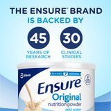 Ensure Original Nutrition Powder with 9 grams of protein, Meal Replacement, Vanilla, 14 oz, 3 count