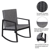 UBesGoo Outdoor 3-PCS Resin Wicker Rattan Chairs and Table Garden Patio Furniture Set