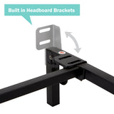 Mainstays 7" Adjustable Bed Frame, Black Steel