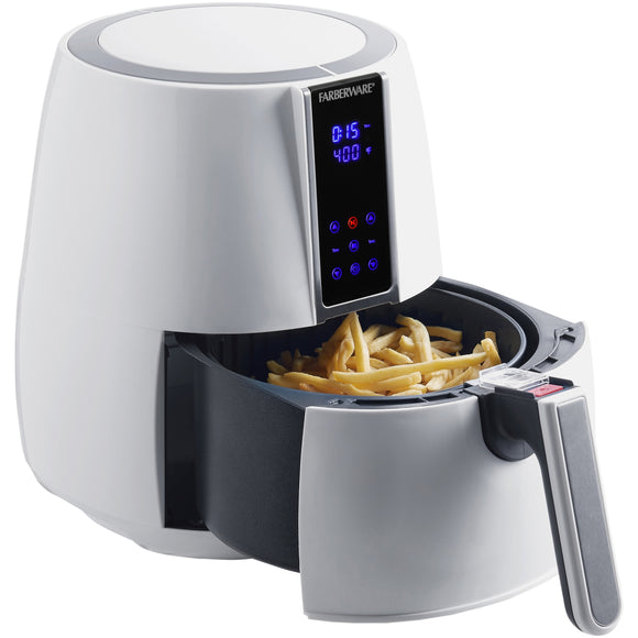 Farberware 3.2 Quart Digital Air Fryer, Oil-Less, White