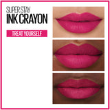Maybelline SuperStay Ink Crayon Lipstick, Matte Longwear Lipstick, Treat Yourself.