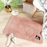 Cotton Fiber Bath Mat Super Absorbent Bathroom Carpets Rugs Bathtub Floor Mat Doormat For Shower Room Toilet Bathroom Mat 4 Size