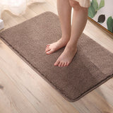 Cotton Fiber Bath Mat Super Absorbent Bathroom Carpets Rugs Bathtub Floor Mat Doormat For Shower Room Toilet Bathroom Mat 4 Size
